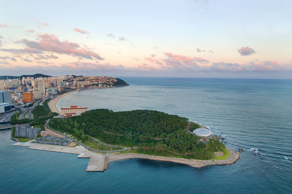 韩语学校天言韩国语韩国旅游栏目文章配图——海云台海水浴场